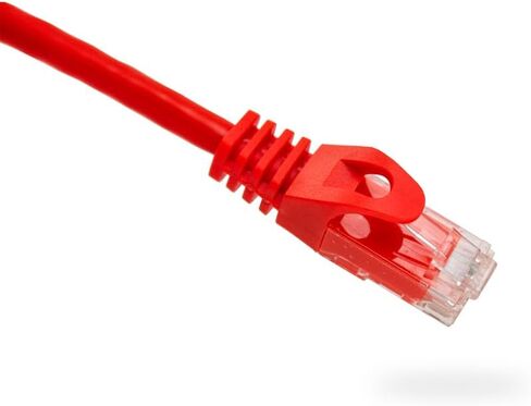 Cat6 Ethernet Patch Cable Black 100ft, 550MHZ UTP 24 AWG Bare Copper Molded Snagless Ferrari Boot Network Patch Cable with Connector – High-Speed Internet Cable LAN Wire for Computer Networks in Saudi Arabia