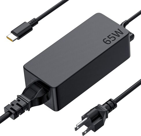 65W USB C Type C Adapter Laptop Charger for Lenovo ThinkPad X1 Carbon T14 T15 T480 T490 T580 E14 E15 E480 E580 E590 L13 L390 X13 Chromebook C330 S330 300e Yoga 7i 9i 720 730 C930 910 Power Supply Cord in Kuwait