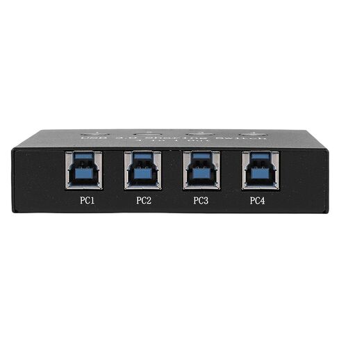 محول USB 3.0، محول يدوي بـ 4 منافذ للتوصيل والتشغيل، محول USB عالي السرعة مع مشاركة الطابعة بين أجهزة كمبيوتر متعددة، مثالي لمشاركة الكمبيوتر in Kuwait