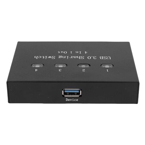 محول USB 3.0، محول يدوي بـ 4 منافذ للتوصيل والتشغيل، محول USB عالي السرعة مع مشاركة الطابعة بين أجهزة كمبيوتر متعددة، مثالي لمشاركة الكمبيوتر in Kuwait