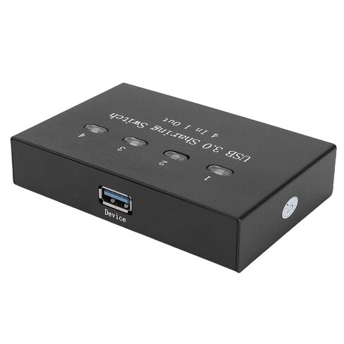 محول USB 3.0، محول يدوي بـ 4 منافذ للتوصيل والتشغيل، محول USB عالي السرعة مع مشاركة الطابعة بين أجهزة كمبيوتر متعددة، مثالي لمشاركة الكمبيوتر in Kuwait