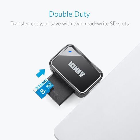 Anker 4-Port USB 3.0 Unibody Aluminum Portable Data Hub & USB 3.0 SD Card Reader (Bundle) in Kuwait