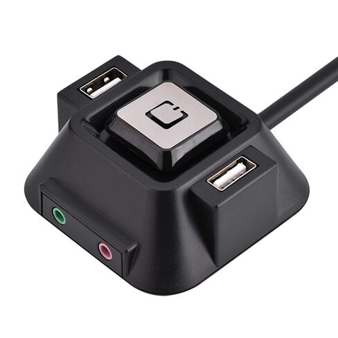 إعادة ضبط الطاقة لمفتاح الكمبيوتر المكتبي المريح بطول 1.55 متر، ومنافذ USB مزدوجة، وواجهة صوت وميكروفون للاستخدام المنزلي والمكتبي in Kuwait