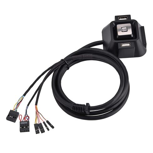 إعادة ضبط الطاقة لمفتاح الكمبيوتر المكتبي المريح بطول 1.55 متر، ومنافذ USB مزدوجة، وواجهة صوت وميكروفون للاستخدام المنزلي والمكتبي in Kuwait