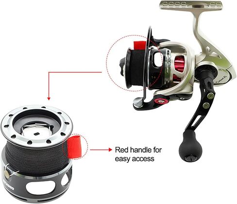 4PCS Spinning Fishing Reel Spool Protection Tape Covers Prevent Line Loosening and Tangling Medium Size for 2500-4000 Models with Handle in Kuwait