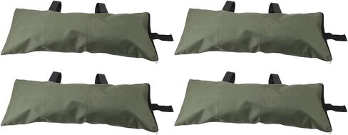 4pcs Flood Water Barrier Sand Bags Thickened Flood Prevention Sandbags for Flood Control 600D Oxford Cloth Canvas Green (Zipper Closure) in Kuwait