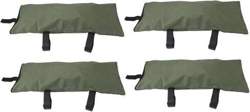 4pcs Flood Water Barrier Sand Bags Thickened Flood Prevention Sandbags for Flood Control 600D Oxford Cloth Canvas Green (Zipper Closure) in Kuwait