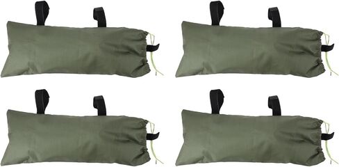 4pcs Flood Water Barrier Sand Bags Thickened Flood Prevention Sandbags for Flood Control 600D Oxford Cloth Canvas Green (Drawstring Closure) in Kuwait
