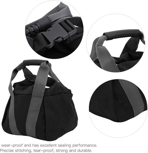 Fitness Weightlifting Sandbag Durable Reinforced Webbing for Indoor Outdoor Exercise with Comfortable Handle for Travelers Gray in Kuwait
