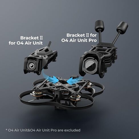 BETAFPV Pavo Pico II Brushless Whoop Drone, Ultra-Light 2S Cinewhoop with HD VTX Bracket II, F4 2S 20A AIO FC, 1102 14000KV Motor, Compatible with O4/O4 Pro VTX for Cruising Indoors Outdoors PNP ELRS in Kuwait