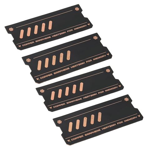 Yctze 4 حزمة النحاس الجرافين الكمبيوتر المحمول المبرد، الذاكرة المبرد DDR4 DDR5 RAM منصات التبريد، رقيقة تبديد الحرارة برودة مع دعم وحدات M.2، مثالية لترقية الكمبيوتر المحمول الألعاب in Kuwait