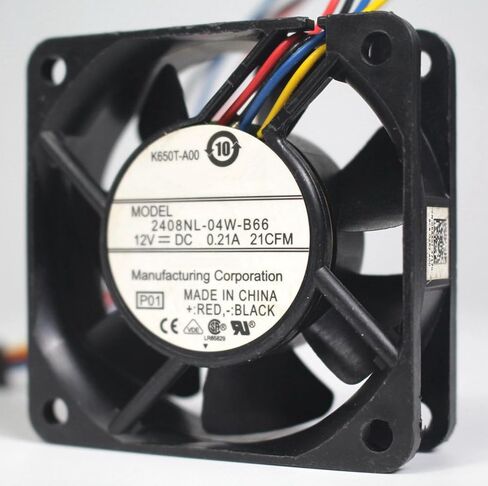 2408NL-04W-B66 4-Wire DC12V 0.21A 2.52W 60x60x20mm Cooling Fan in Kuwait