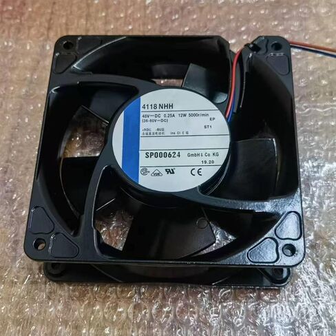 4118NHH 2-Wire DC48V 250mA 12W 120x120x38mm Cooling Fan in Kuwait