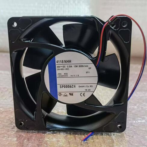 4118NHH 2-Wire DC48V 250mA 12W 120x120x38mm Cooling Fan in Kuwait