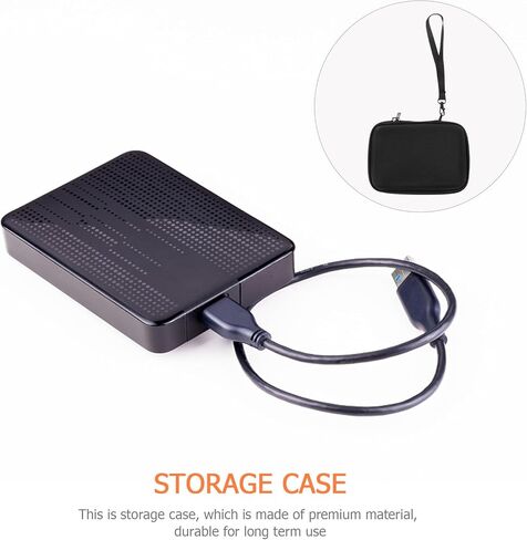 حقيبة تخزين DOITOOL SSD وحقيبة منظم كابل USB حقيبة حمل القرص الصلب الخارجي المحمولة مع تخزين سماعة الأذن للسفر وملحقات الكمبيوتر in Kuwait