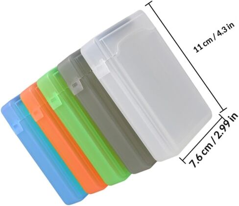 OUNONA 5pcs 2.5 Inch Plastic Hard Drive Protective Cases Storage Organizer Box for Portable HDD and Ssd, Multi- for Travel and External Disk Protection in Kuwait