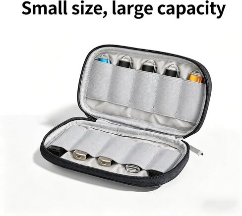 BUBM 10 Slots USB Flash Drive Case, Ant Cloth Thumb Drive Organizer, Portable U Disk Storage Holder, Electronic Accessories Carrying Pouch for USB Drives,Black in Kuwait
