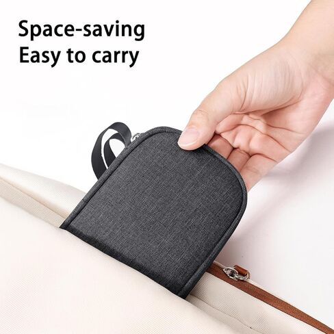 BUBM 10 Slots USB Flash Drive Case, Ant Cloth Thumb Drive Organizer, Portable U Disk Storage Holder, Electronic Accessories Carrying Pouch for USB Drives,Black in Kuwait