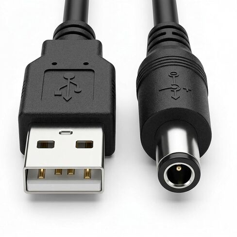 كابل طاقة USB إلى DC 3.5 مم × 1.35 مم، 3.3 قدم/1 متر، محول قابس USB من النوع A ذكر إلى تيار مستمر، سلك طاقة 5 فولت تيار مستمر لشريط LED، مصباح طاولة، جهاز توجيه لاسلكي، مكبر صوت بلوتوث، كاميرا in Kuwait