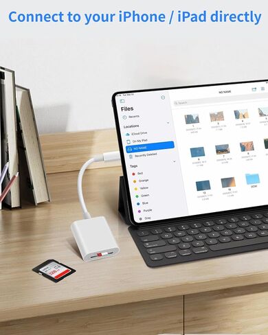 قارئ بطاقة USB C إلى SD لهاتف iPhone 15 16 17، محول بطاقة SD USB من النوع C معتمد من Apple MFi مع فتحات ذاكرة SD MicroSD مزدوجة لأجهزة iPad/MacBook/Mac، عارض كاميرا عالية السرعة in Kuwait
