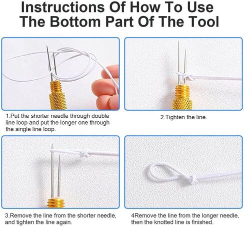 2Pcs Metal Fishing Knot Tying Tool Fishing Line Hook Tie Device Line Knotter Portable Fast Tie Hook for Hooks Lures Lines Easy Tying and Protection in Kuwait