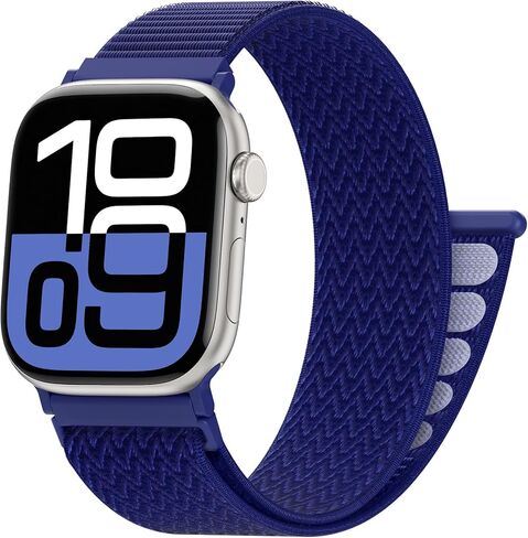 سوار رياضي من النايلون متوافق مع أحزمة ساعة Apple 38 مم 40 مم 41 مم 42 مم 44 مم 45 مم 46 مم 49 مم، سوار ناعم مسامي لساعة iWatch 11 10 9 8 7 6 5 4 3 2 1 SE Ultra، سوار معصم قابل للتعديل للنساء والرجال in Kuwait