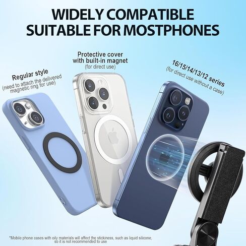 4-in-1 Multifunctional 360° Rotation Magnetic Selfie Stick Universal Magnetic Phone Tripod with Wireless Remote,Portable Extendable Mag Tripod,for Video Recording & Vlog,for iPhone & Android in Kuwait