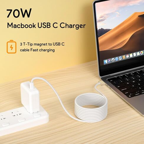 70W Magnetic 3 Mac Book Pro Charger & 85W 2 T-Tip Mac Book Pro Charger in Kuwait