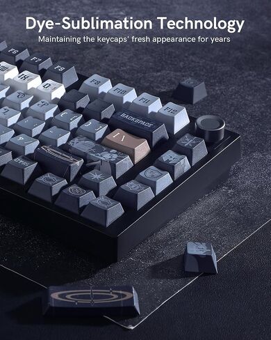 Keymatic Keycaps, PBT Keycap Medieval Roman Style 60 65 75 100 Percent, 134 Keys Set Custom Key caps Set Cherry Profile,for 61/68/84/87/98/100 Cherry Gateron MX Mechanical(Only Keycap Set) in Kuwait