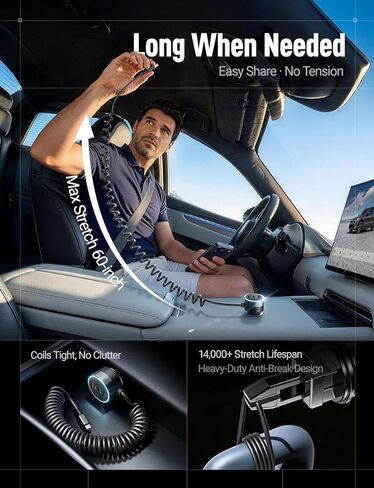 LISEN 90W for iPhone 17 16 15 Pro Max Car Charger USB C Fast Charge, Super Fast for iPhone 15 16 17 Pro Car Charger Type C Adapter for iPhone 17/17 Pro/Air/17e/16/15 Pro Max/Plus/16e, iPad in Kuwait