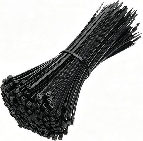 100 Pack Nylon Universal Cable Tie Buckle Automotive Zip Fastener Self Locking Zipper Clips Pin Button Design For Car Daily Repair Household Organization Durable Accessories Black in Kuwait