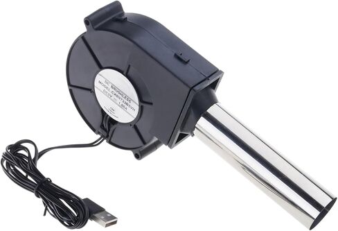 9733 5V معززات تدفق الهواء للشواء في الهواء الطلق بثلاث سرعات USB منفاخ مروحة مناسبة لموقد الحطب والتخييم منفاخ الطرد المركزي الأساسي المزود بشاحن توربيني in Kuwait