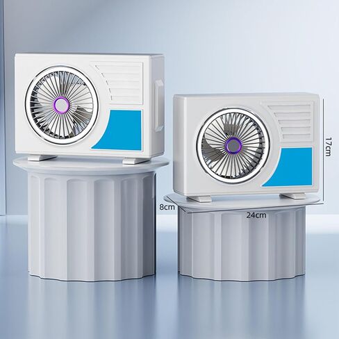 Usb Rechargeable Desktop Fan with 5 Speed Levels and 180 Degree Adjustable Direction for Home Study Area Adjustable Speed Desktop Fan in Kuwait