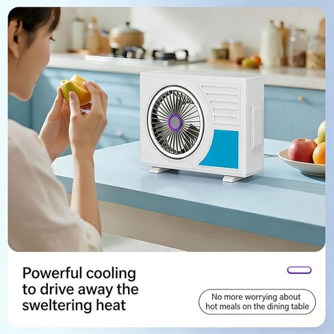 Usb Rechargeable Desktop Fan with 5 Speed Levels and 180 Degree Adjustable Direction for Home Study Area Adjustable Speed Desktop Fan in Kuwait