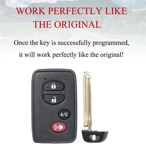 MechanMagic Smart Key Fob Remote Replacement Fits for Toyota Prius 2010 2011 2012 2013 2014 2015 Proxy Keyless Entry Remote Control Push Start Button HYQ14ACX 271451-5290 89904-47350 in Kuwait