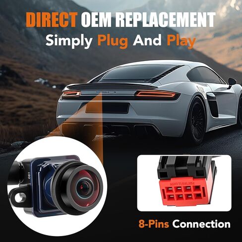 LCWRGS Backup Camera Rear View Compatible with 2011 2012 2013 2014 Dodge Charger Chrysler 300 Night Vision HD Park Assist Reverse Camera Replaces# 56054058AD, 56054058AF, 56054058AE in Kuwait