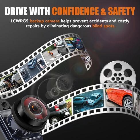 LCWRGS Backup Camera Rear View Compatible with 2011 2012 2013 2014 Dodge Charger Chrysler 300 Night Vision HD Park Assist Reverse Camera Replaces# 56054058AD, 56054058AF, 56054058AE in Kuwait