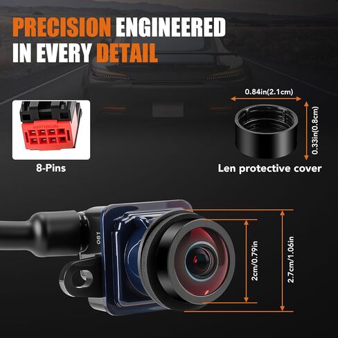 LCWRGS Backup Camera Rear View Compatible with 2011 2012 2013 2014 Dodge Charger Chrysler 300 Night Vision HD Park Assist Reverse Camera Replaces# 56054058AD, 56054058AF, 56054058AE in Kuwait