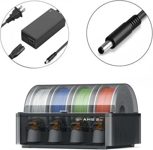 24V 4A AMS 2 Pro Switching Adapter for Bambu Lab AMS 2 Pro Automatic Material System ADS-96HLA-19-1 24096E-US 24.0 Volts Power Supply AC/DC Adapter Replacement Charger Cable Cord PSU Mains in Kuwait