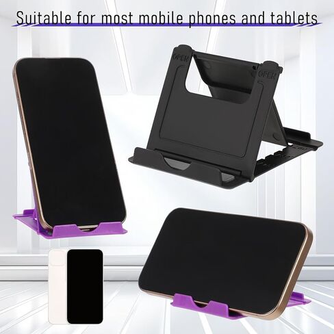 7 Pack Foldable Phone Stands Holder, Multi-Angle Desktop Tablet Stand Portable Universal Tabletop Phone Holder for All Mobile Smart Cell Phones Tablet Display in Kuwait