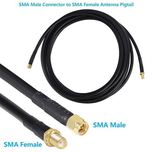 20ft SMA Extension Cable, SMA Male to SMA Female Connector 50 Ohm KMR240 Low Loss SMA Coax Coaxial Cable for 4G LTE Router Cellular SDR USB Dongle Receiver in Saudi Arabia