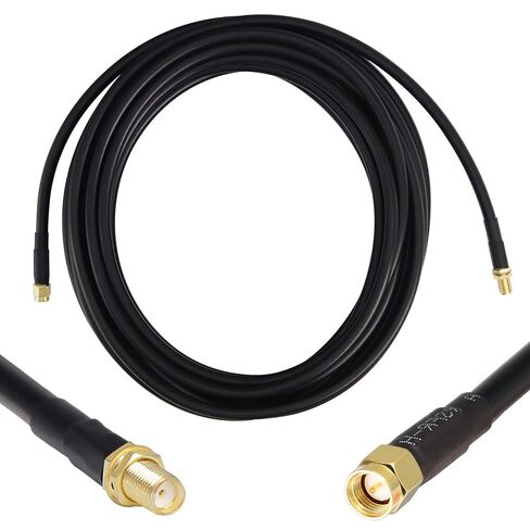 20ft SMA Extension Cable, SMA Male to SMA Female Connector 50 Ohm KMR240 Low Loss SMA Coax Coaxial Cable for 4G LTE Router Cellular SDR USB Dongle Receiver in Saudi Arabia