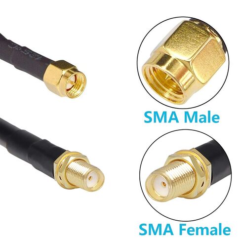 20ft SMA Extension Cable, SMA Male to SMA Female Connector 50 Ohm KMR240 Low Loss SMA Coax Coaxial Cable for 4G LTE Router Cellular SDR USB Dongle Receiver in Saudi Arabia