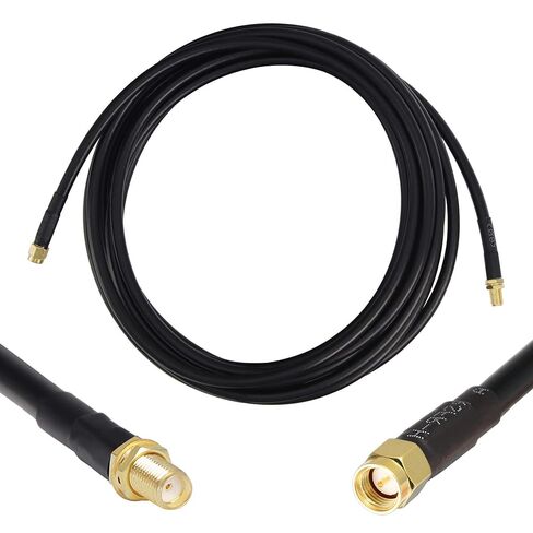 20ft SMA Extension Cable, SMA Male to SMA Female Connector 50 Ohm KMR240 Low Loss SMA Coax Coaxial Cable for 4G LTE Router Cellular SDR USB Dongle Receiver in Saudi Arabia