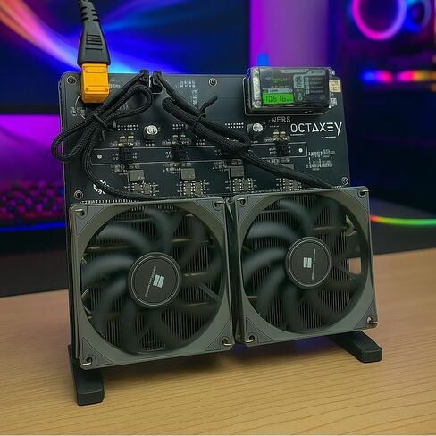Bitcoin Merch NerdOCTaxe BTC Miner، معدل تجزئة 9.6TH/s، مع مصدر طاقة in Kuwait