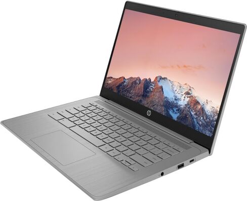 كمبيوتر محمول HP Chromebook مقاس 14 بوصة للأعمال والطلاب، وذاكرة وصول عشوائي سعتها 4 جيجابايت، ومحرك أقراص SSD سعة 64 جيجابايت، ومعالج Intel Celeron رباعي النوى، وكاميرا ويب عالية الدقة، وعمر بطارية طويل، ونظام تشغيل Chrome، رمادي (متجدد) in Kuwait