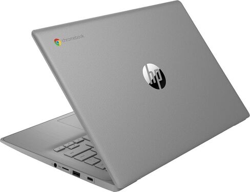 كمبيوتر محمول HP Chromebook مقاس 14 بوصة للأعمال والطلاب، وذاكرة وصول عشوائي سعتها 4 جيجابايت، ومحرك أقراص SSD سعة 64 جيجابايت، ومعالج Intel Celeron رباعي النوى، وكاميرا ويب عالية الدقة، وعمر بطارية طويل، ونظام تشغيل Chrome، رمادي (متجدد) in Kuwait