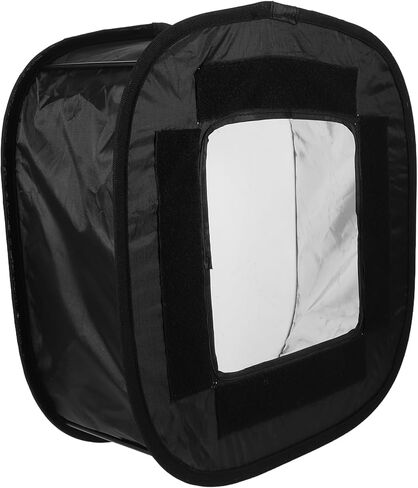 operitacx Camera Flash Diffuser Softbox، موزع ضوء محمول قابل للطي لاستوديو التصوير الفوتوغرافي وإضاءة الصور، ملحق Softbox لمصباح يدوي أسود متوافق مع Speedlight in Kuwait