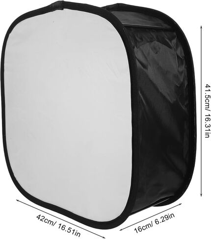 operitacx Camera Flash Diffuser Softbox، موزع ضوء محمول قابل للطي لاستوديو التصوير الفوتوغرافي وإضاءة الصور، ملحق Softbox لمصباح يدوي أسود متوافق مع Speedlight in Kuwait