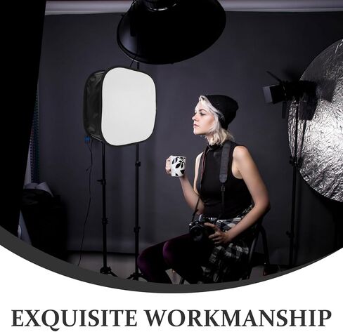 operitacx Camera Flash Diffuser Softbox، موزع ضوء محمول قابل للطي لاستوديو التصوير الفوتوغرافي وإضاءة الصور، ملحق Softbox لمصباح يدوي أسود متوافق مع Speedlight in Kuwait
